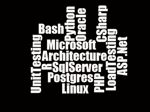 Microsoft, CSharp, Linux, LoadTesting, UnitTesting, SqlServer, Postgres, ASP.Net, Python, Oracle, Bash, PHP, R, Architecture